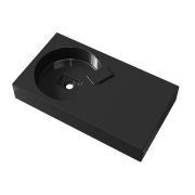 Умывальник, Раковина, накладной Status Fency 80 R Black