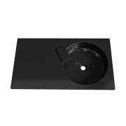 Умывальник, Раковина, накладной Status Fency Low 80 L Black