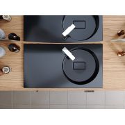 Умывальник, Раковина, накладной Status Fency Low 80 L Black