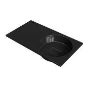 Умывальник, Раковина, накладной Status Fency Low 80 L Black