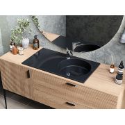 Умывальник, Раковина, накладной Status Fency Low 80 L Black