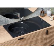 Умивальник, Раковина, накладний Status Fency Low 80 R Black