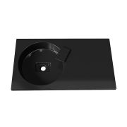 Умивальник, Раковина, накладний Status Fency Low 80 R Black