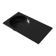 Умивальник, Раковина, накладний Status Fency Low 80 R Black