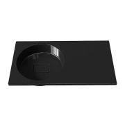 Умивальник, Раковина, накладний Status Fency Low 80 R Black