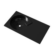 Умивальник, Раковина, накладний Status Fency Low 80 R Black