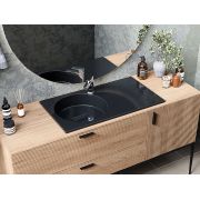 Умивальник, Раковина, накладний Status Fency Low 80 R Black
