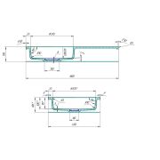 Умывальник, Раковина, накладной Status Fency Low 80 L