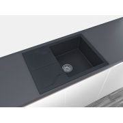 Гранітна кухонна мийка Lexona Granta 60 чорна