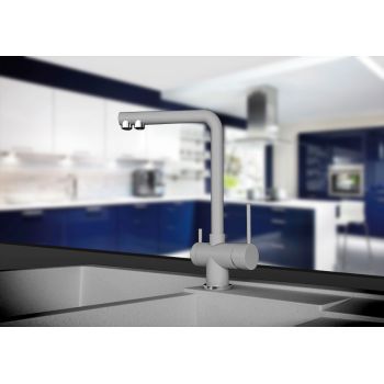 Кухонний змішувач для гранітної мийки CONTINENT KRON i7 Сірий