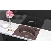 Кухонна мийка гранітна Lexona ANTIKA Compact коричнева