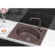 Кухонна мийка гранітна Lexona ANTIKA Compact коричнева
