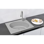 Гранітна кухонна мийка Lexona ANTIKA Compact сіра