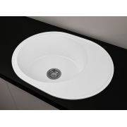 Гранитная кухонная мойка Lexona ARCA белую со смесителем