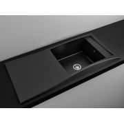 Гранітна кухонна мийка Lexona Aston чорна