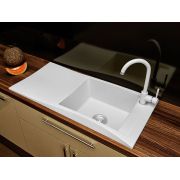 Гранітна кухонна мийка Lexona Aston Біла