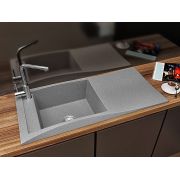 Гранітна кухонна мийка Lexona Aston Сіра