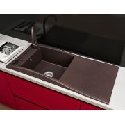 Гранітна кухонна мийка Lexona Aston Кориччнева