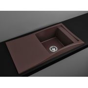 Гранітна кухонна мийка Lexona Aston Compact Коричнева