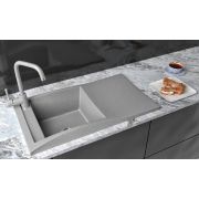 Гранітна кухонна мийка Lexona Aston Compact Сфрий
