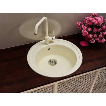 Гранітна кухонна мийка Lexona BLANSH бежева 003