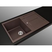 Гранитная кухонная мойка  Lexona CANDY коричневая