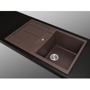 Гранитная кухонная мойка  Lexona CANDY коричневая