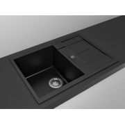 Гранітна кухонна мийка Lexona CANDY COMPACT чорна