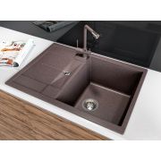 Гранітна кухонна мийка Lexona CANDY COMPACT коричнева