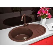 Гранитная кухонная мойка Lexona CONCEPT коричневый