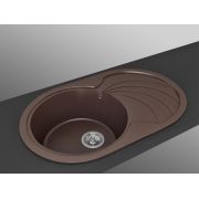 Гранитная кухонная мойка Lexona CONCEPT коричневый