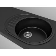 Гранітна кухонна мийка Lexona Dante чорна