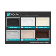 Гранитная кухонная мойка Lexona Dante черная со смесителем