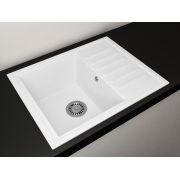 Гранитная кухонная мойка Lexona Galant белая