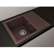 Гранітна кухонна мийка Lexona Galant коричнева