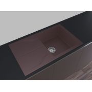 Гранитная кухонная мойка Lexona Granta коричневая