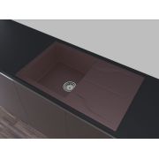 Гранитная кухонная мойка Lexona Granta коричневая