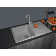 Гранітна кухонна мийка Lexona Granta сіра