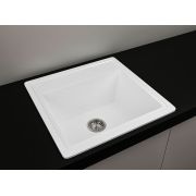 Гранітна кухонна мийка Lexona Isa біла