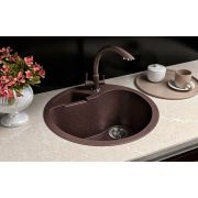 Гранітна кухонна мийка Lexona ISLAND коричнева