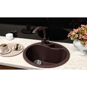 Гранітна кухонна мийка Lexona ISLAND коричнева