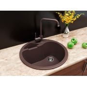 Гранітна кухонна мийка Lexona ISLAND коричнева