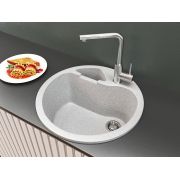 Гранітна кухонна мийка Lexona ISLAND сіра