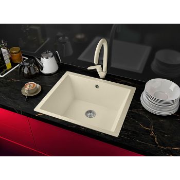Гранітна кухонна мийка Lexona COMFORT бежева 212