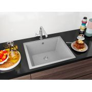 Гранитная кухонная мойка Lexona COMFORT серая