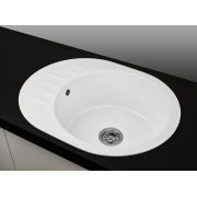 Гранітна кухонна мийка Lexona KOSH біла