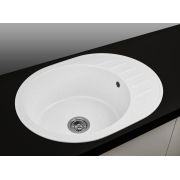 Гранітна кухонна мийка Lexona KOSH біла