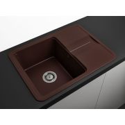 Гранітна кухонна мийка Lexona MINOLA Коричнева