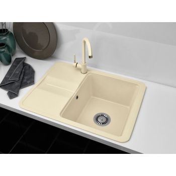 Гранітна кухонна мийка Lexona MINOLA Бежева 165