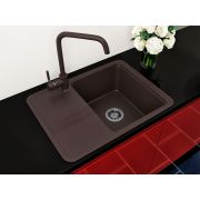 Гранітна кухонна мийка Lexona MINOLA Коричнева
